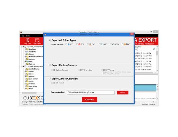 CubexSoft Zimbra Export for Windows - Download it from Habererciyes for free